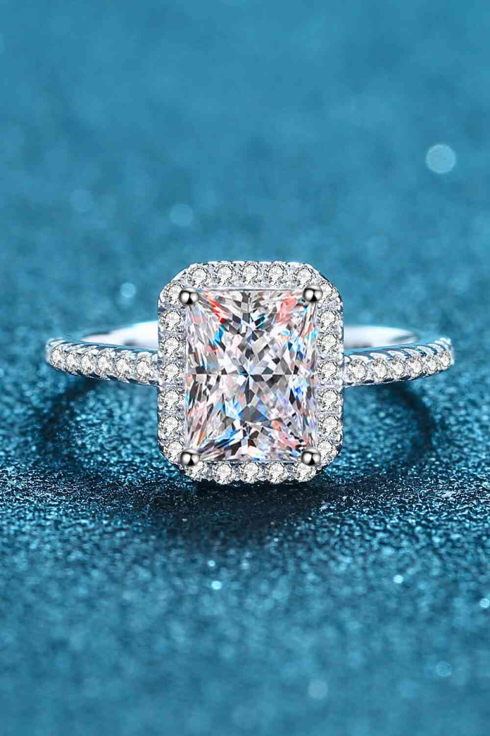 1 Carat Rectangle Moissanite Ring for a perfect OOTD – dress to impress outfits from Amexza