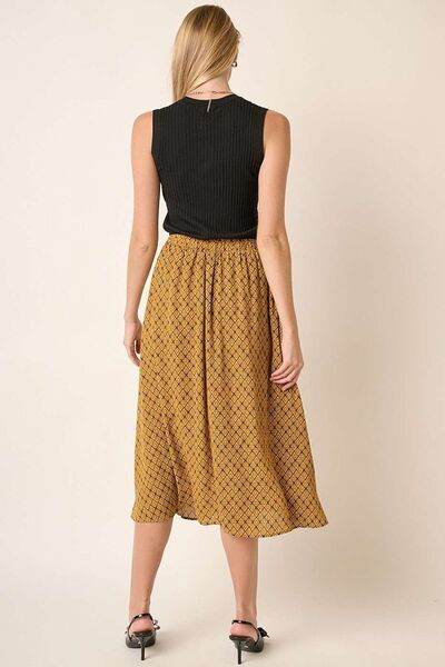 Mittoshop Printed Midi Skirt for a perfect OOTD – dress to impress outfits from Amexza