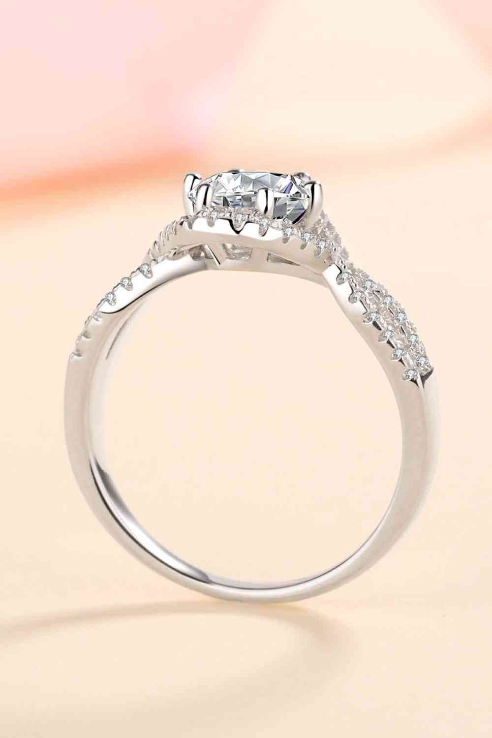 Feel The Joy 925 Sterling Silver Moissanite Ring for a perfect OOTD – dress to impress outfits from Amexza