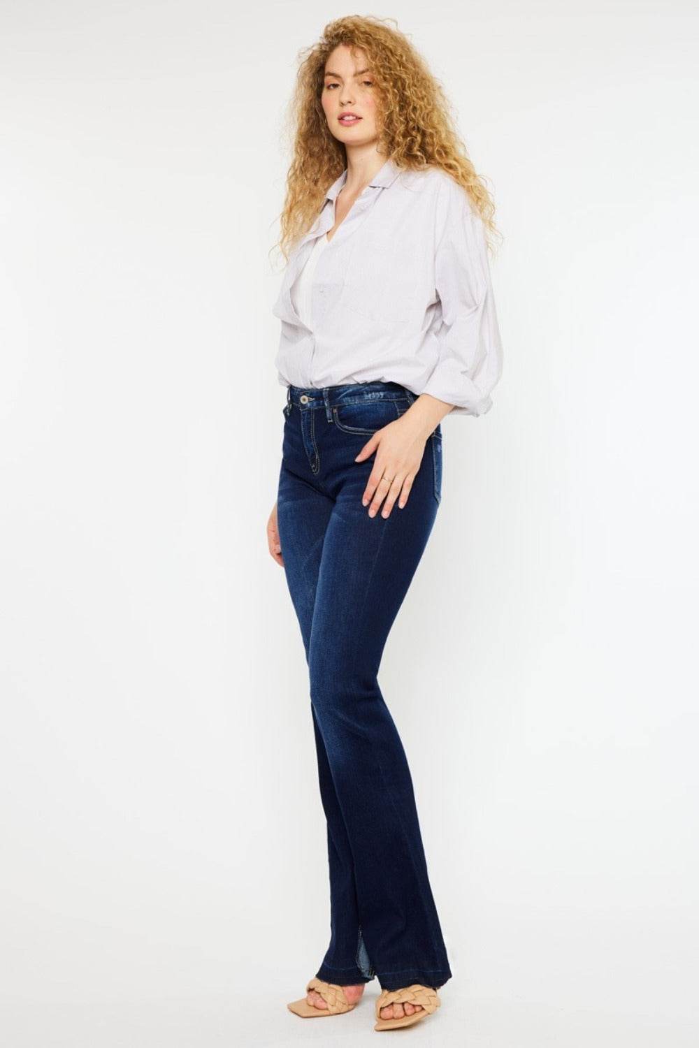 Kancan Mid Rise Slim Flare Jeans for a perfect OOTD – dress to impress outfits from Amexza