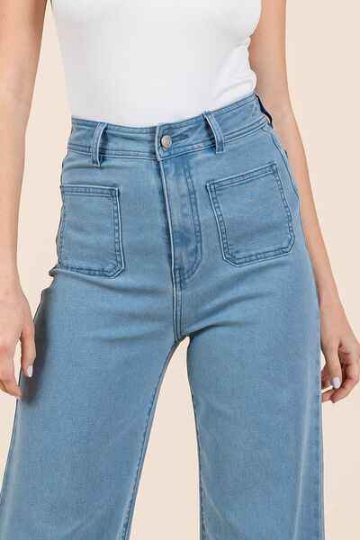 Mittoshop High Waist Wide Leg Jeans for a perfect OOTD – dress to impress outfits from Amexza