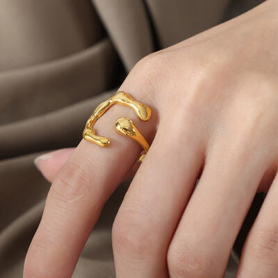 18K Gold-Plated Irregular Open Ring for a perfect OOTD – dress to impress outfits from Amexza