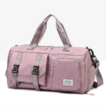 Oxford Cloth Multi-Pocket Travel Bag Dusty Pink One Size for a perfect OOTD – dress to impress outfits from Amexza