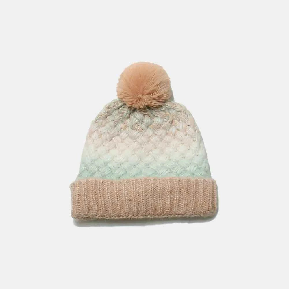 Gradient Knit Hat with Pompom for a perfect OOTD – dress to impress outfits from Amexza