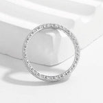 925 Sterling Silver Zircon Ring Silver for a perfect OOTD – dress to impress outfits from Amexza