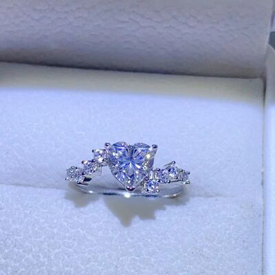 1 Carat Moissanite 925 Sterling Silver Ring for a perfect OOTD – dress to impress outfits from Amexza