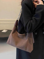 Suede Adjustable Strap Shoulder Bag for a perfect OOTD – dress to impress outfits from Amexza