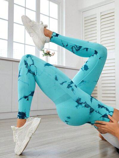 Printed High Waist Active Leggings for a perfect OOTD – dress to impress outfits from Amexza