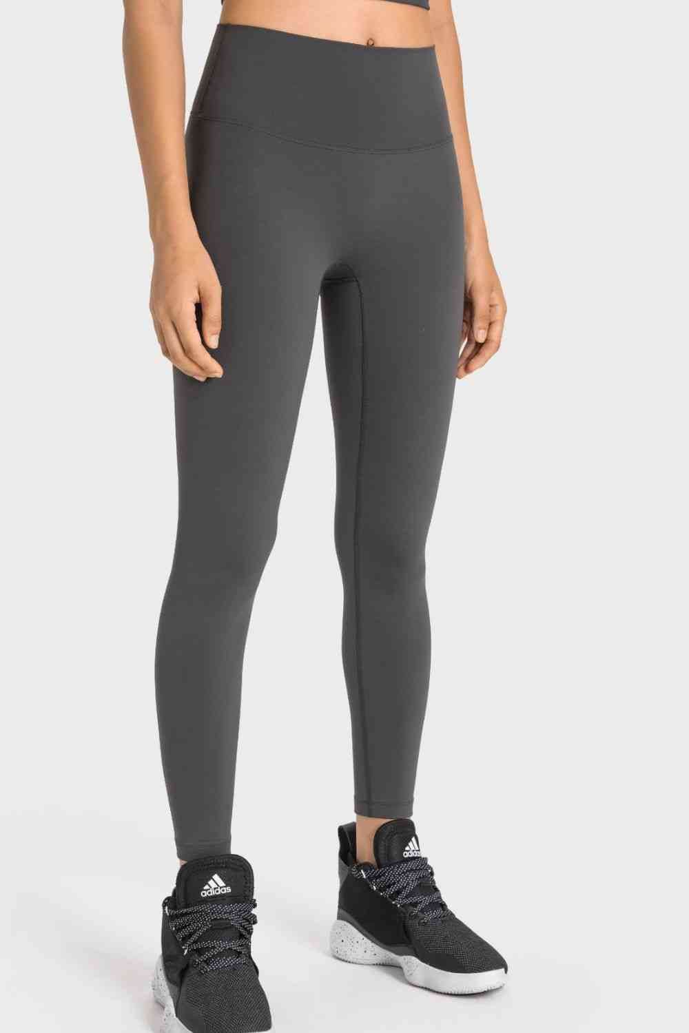 Millennia High-Rise Wide Waistband Yoga Leggings - Amexza