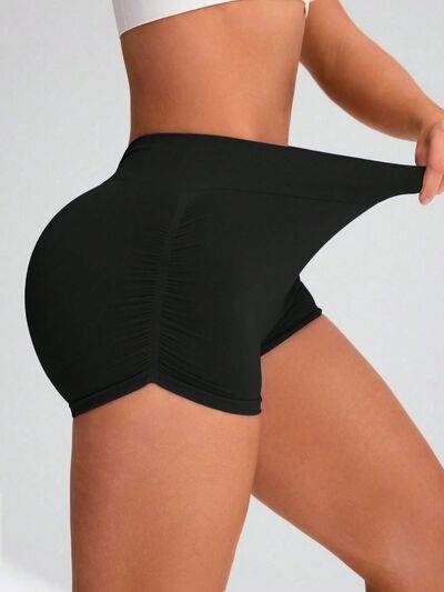 Elastic Waist Active Shorts - Amexza