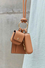 Nicole Lee USA Vegan Leather 3-Piece Lanyard Set Brown One Size for a perfect OOTD – dress to impress outfits from Amexza