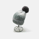 Gradient Knit Hat with Pompom Gray One Size for a perfect OOTD – dress to impress outfits from Amexza