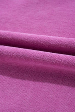 Notched Drop Shoulder Long Sleeve Sweatshirt for a perfect OOTD – dress to impress outfits from Amexza