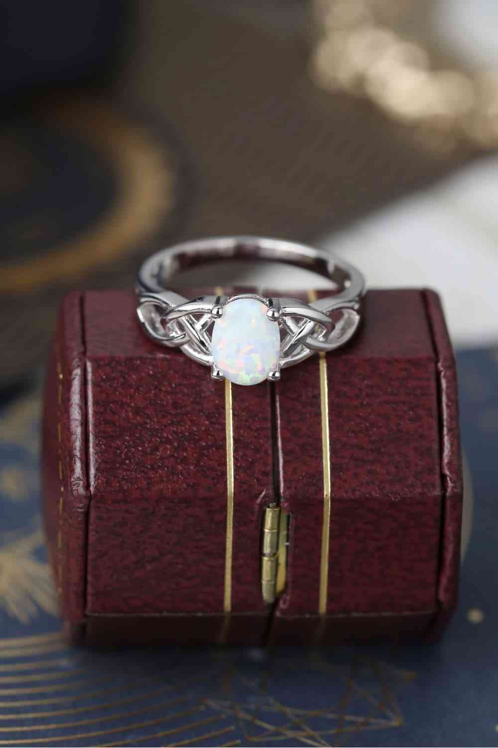 Crisscross 4-Prong Opal Ring for a perfect OOTD – dress to impress outfits from Amexza