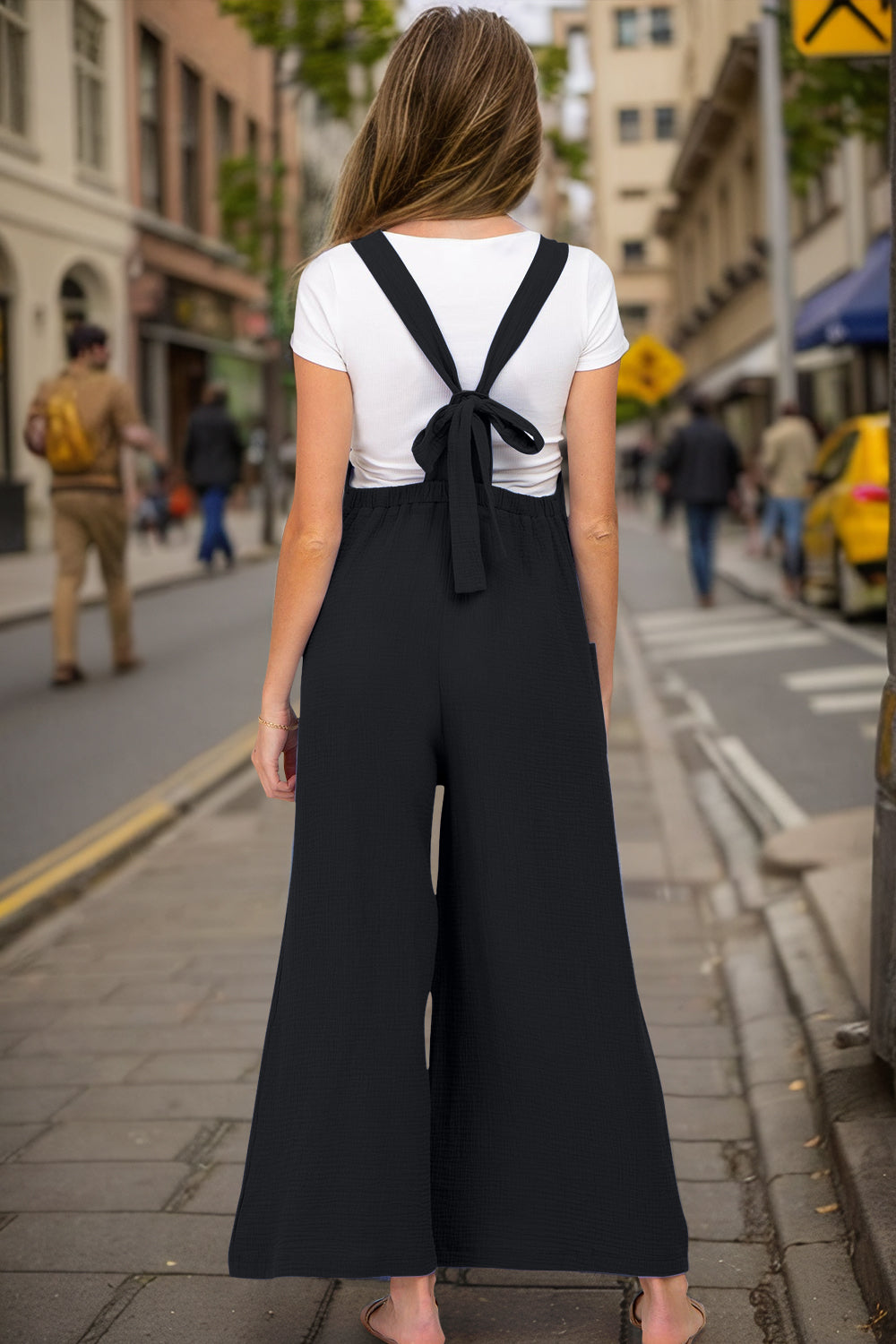 Double Take Full Size Wide Leg Overalls with Pockets for a perfect OOTD – dress to impress outfits from Amexza