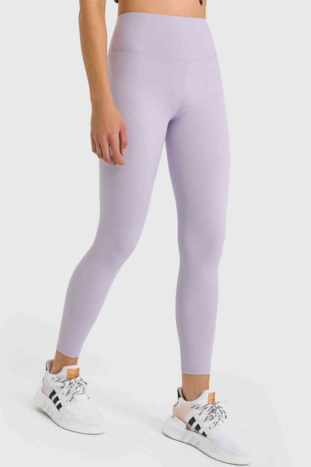 Millennia High Waist Ankle-Length Yoga Leggings Lilac for a perfect OOTD – dress to impress outfits from Amexza