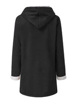 Full Size Pocketed Long Sleeve Hooded Toggle Jacket - Amexza
