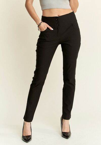 ADORA High Waist Skinny Pants Black for a perfect OOTD – dress to impress outfits from Amexza