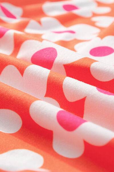 Pocketed Flower Half Sleeve Top and Shorts Lounge Set for a perfect OOTD – dress to impress outfits from Amexza