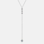 1.3 Carat Moissanite 925 Sterling Silver Drop Necklace for a perfect OOTD – dress to impress outfits from Amexza