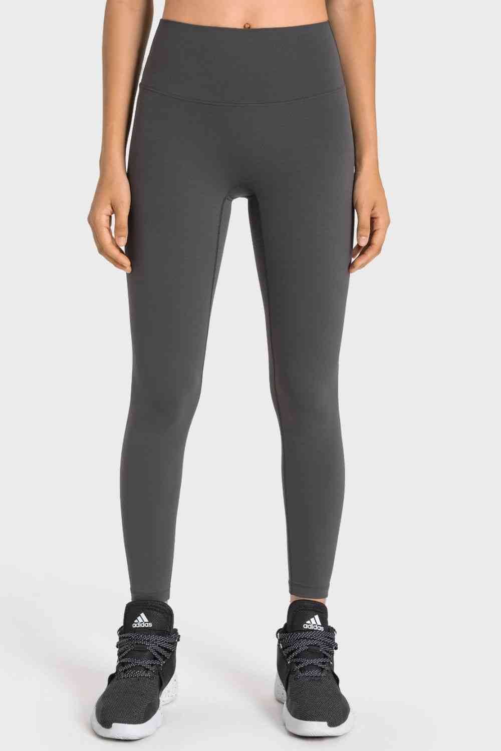 Millennia High-Rise Wide Waistband Yoga Leggings - Amexza