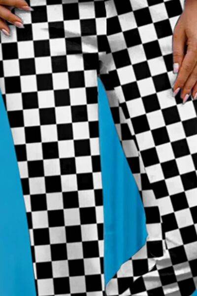 Checkered Skinny Capris for a perfect OOTD – dress to impress outfits from Amexza