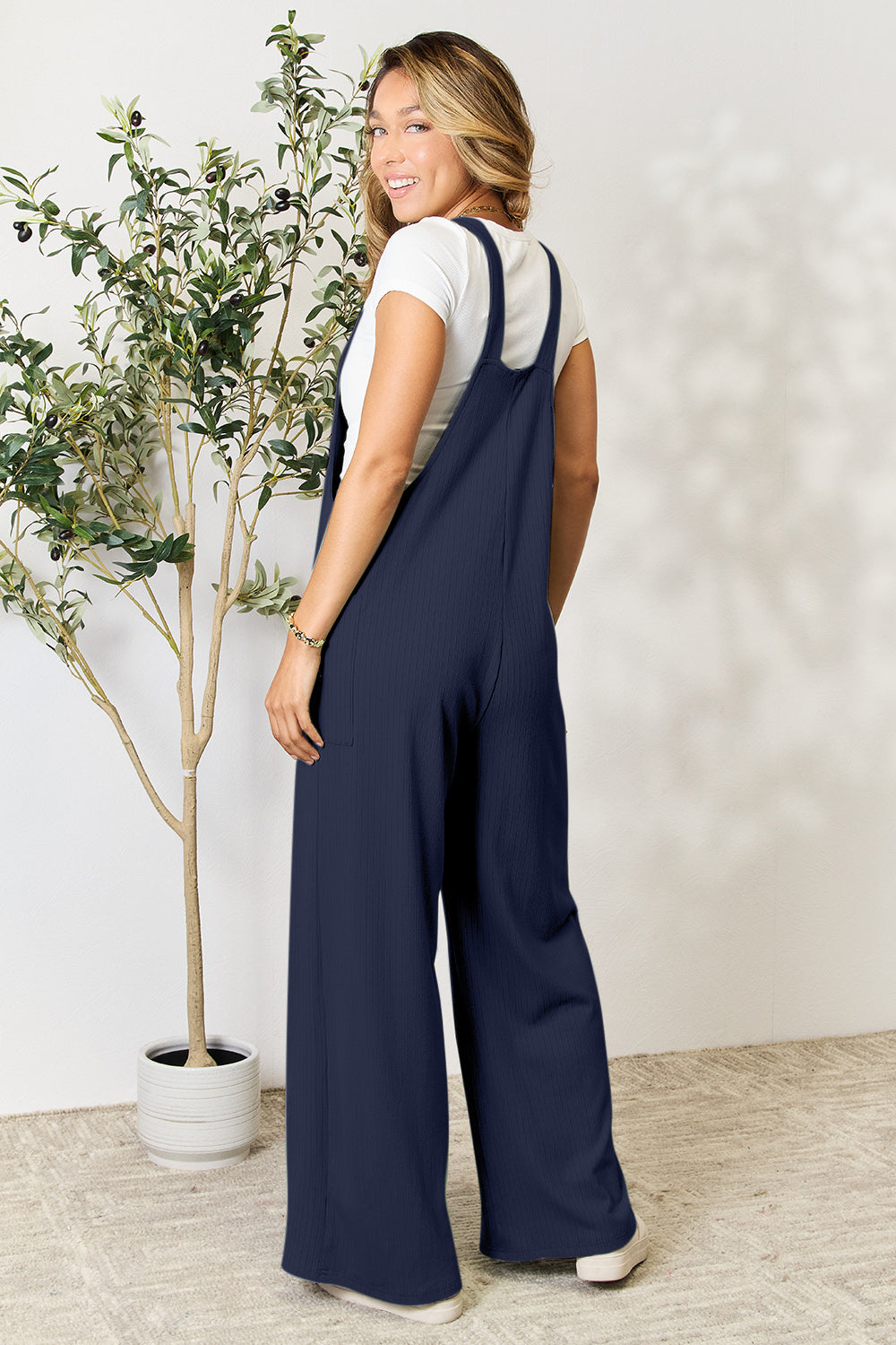 Double Take Full Size Wide Strap Overall with Pockets for a perfect OOTD – dress to impress outfits from Amexza