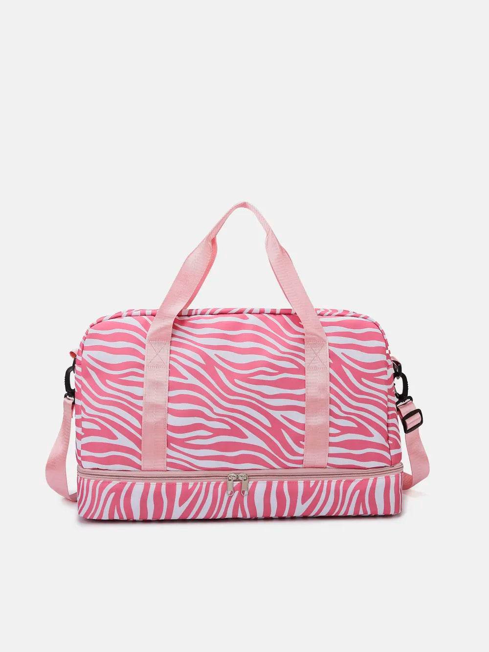 Oxford Cloth Leopard Travel Bag Pink Zebra One Size for a perfect OOTD – dress to impress outfits from Amexza
