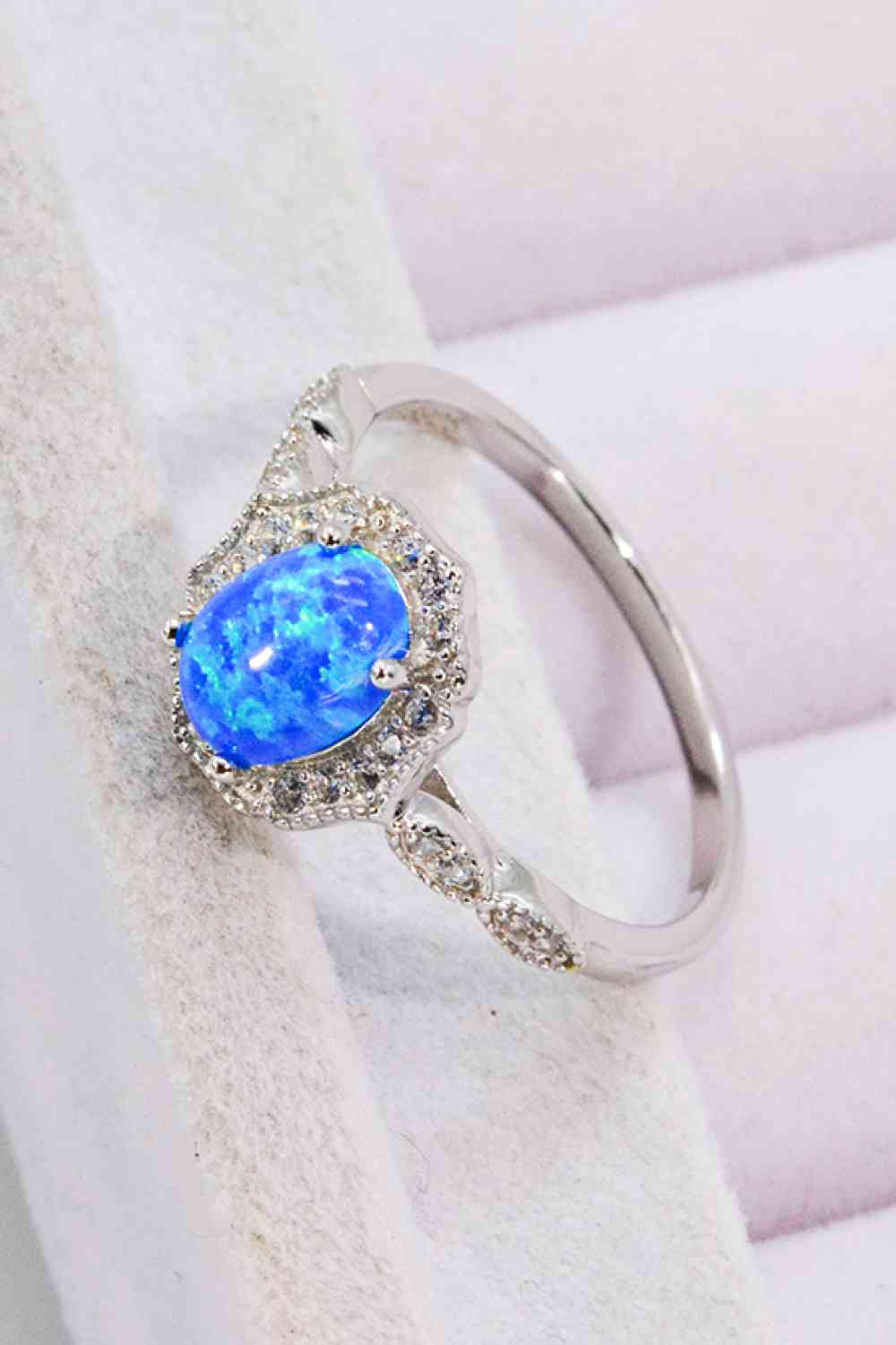 Opal and Zircon 925 Sterling Silver Ring for a perfect OOTD – dress to impress outfits from Amexza