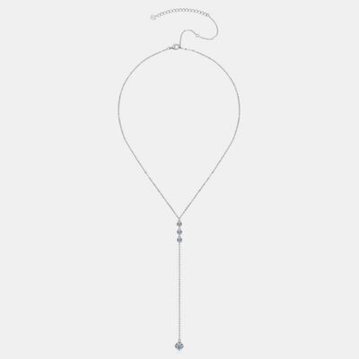 1.3 Carat Moissanite 925 Sterling Silver Drop Necklace for a perfect OOTD – dress to impress outfits from Amexza