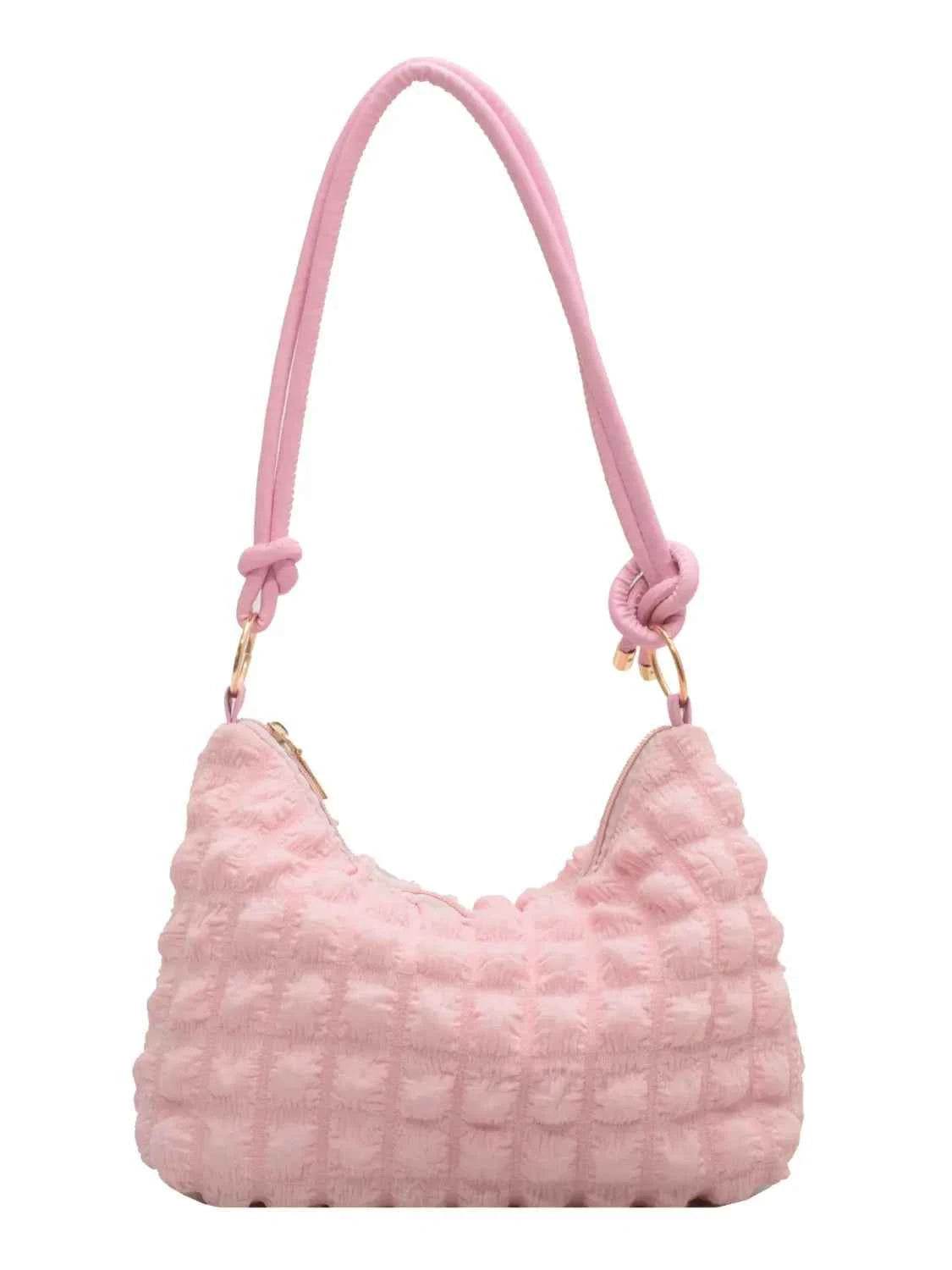 Quilted Bubble Textured Shoulder Bag for a perfect OOTD – dress to impress outfits from Amexza