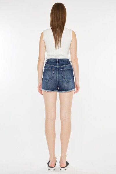 Kancan Raw Hem Button Fly Denim Shorts for a perfect OOTD – dress to impress outfits from Amexza