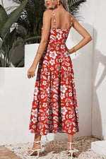 FAM-FAM Tiered Printed Square Neck Cami Dress for a perfect OOTD – dress to impress outfits from Amexza