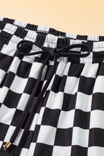 Drawstring Checkered Shorts with Pockets for a perfect OOTD – dress to impress outfits from Amexza