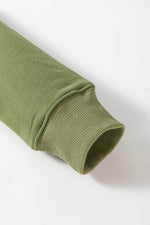 Solid Color Round Neck Long Sleeve Sweatshirt for a perfect OOTD – dress to impress outfits from Amexza