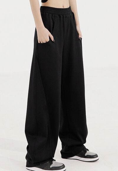 Elastic Waist Sweatpants with Pockets for a perfect OOTD – dress to impress outfits from Amexza