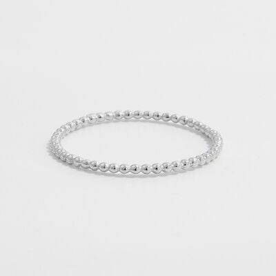 925 Sterling Silver Bead Ring Silver for a perfect OOTD – dress to impress outfits from Amexza