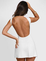 Backless Wide Strap Mini Dress for a perfect OOTD – dress to impress outfits from Amexza