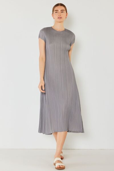 Marina West Swim Pleated Cap Sleeve A-Line Dress for a perfect OOTD – dress to impress outfits from Amexza