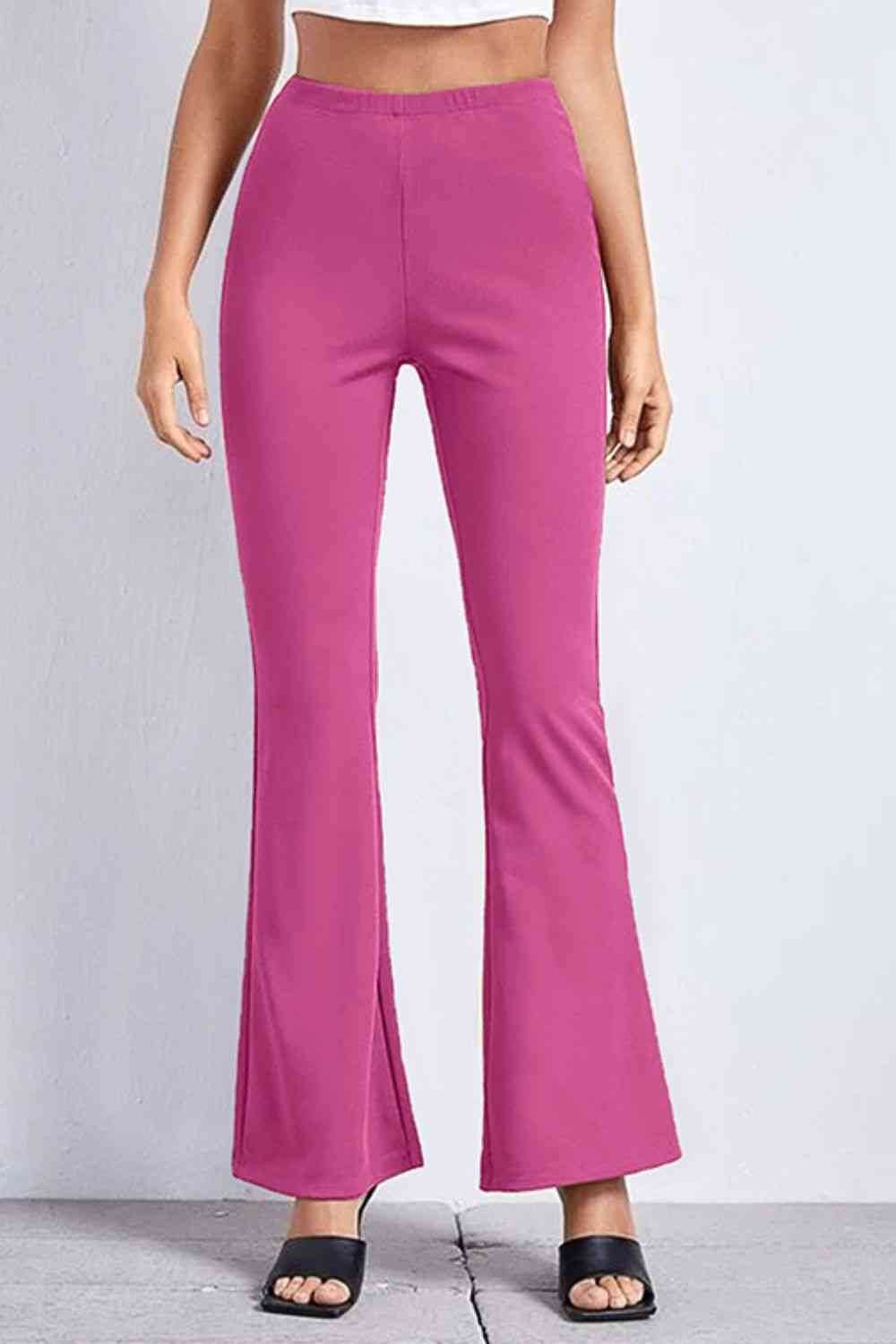 High Rise Flare Pants Hot Pink for a perfect OOTD – dress to impress outfits from Amexza