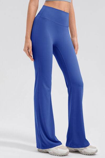 High Waist Straight Active Pants - Amexza