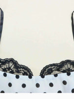 Polka Dot Sweetheart Neckline Maxi Dress