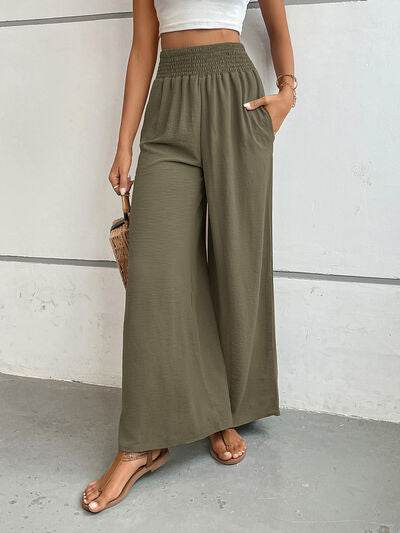 Perfee Wide Leg Pants with Pockets for a perfect OOTD – dress to impress outfits from Amexza