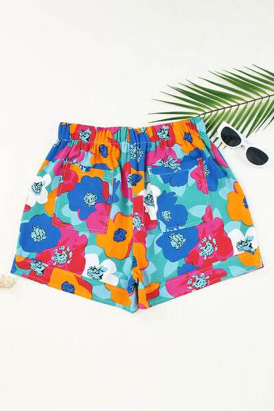 Drawstring Printed High Waist Shorts for a perfect OOTD – dress to impress outfits from Amexza