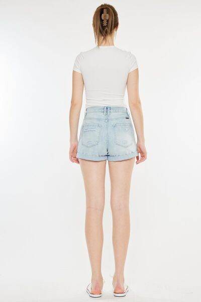 Kancan High Rise Repaired Mom Denim Shorts for a perfect OOTD – dress to impress outfits from Amexza