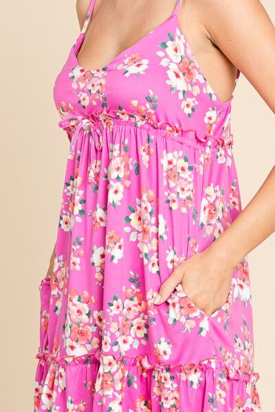 Culture Code Full Size Floral Ruffled Cami Dress for a perfect OOTD – dress to impress outfits from Amexza