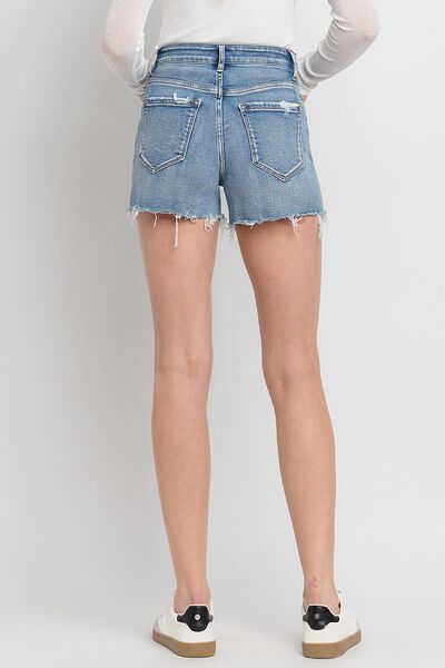 Vervet by Flying Monkey High Rise Denim Shorts for a perfect OOTD – dress to impress outfits from Amexza