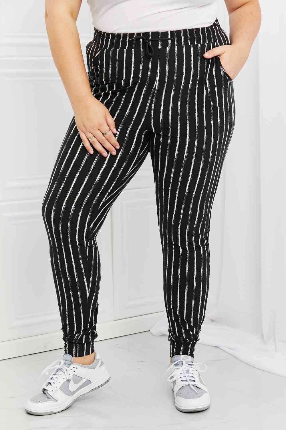 Leggings Depot Stay In Full Size Joggers - Amexza