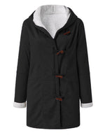 Full Size Pocketed Long Sleeve Hooded Toggle Jacket - Amexza