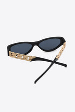Chain Detail Temple Cat Eye Sunglasses for a perfect OOTD – dress to impress outfits from Amexza